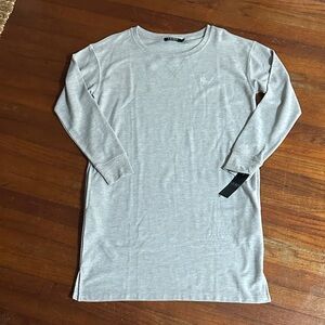 Gray Long Sleeve Dress Tee